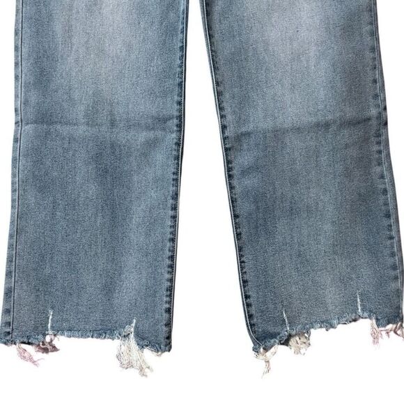 KanCan Light Wash High Rise Slim Wide Leg Jeans Size 13/30 NWT - Picture 11 of 13